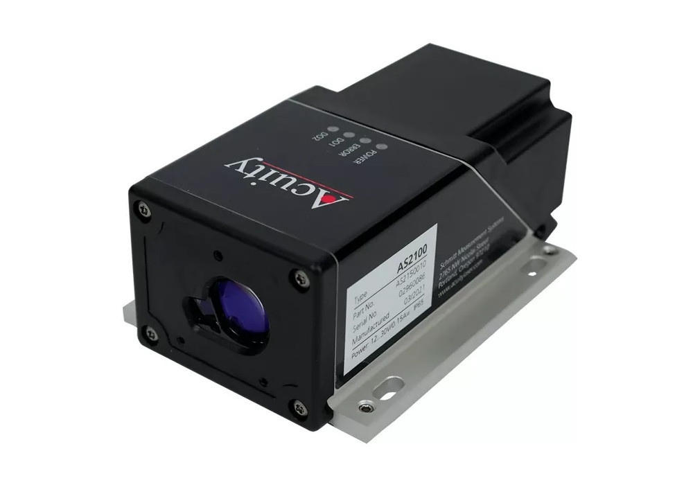 Laserowy miernik odległości o zakresie pomiarowym 500 mm i dokładności ±1 mm