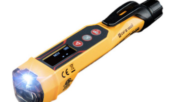 Bezkontaktowy tester napięcia z wbudowanym laserowym miernikiem odległości