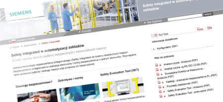 Siemens publikuje nową wersję witryny Safety Integrated 