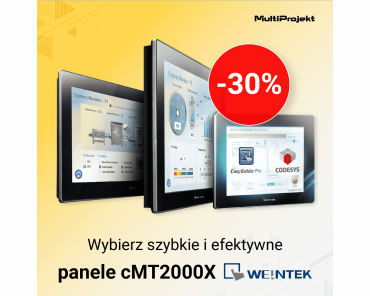 Nowoczesne panele HMI cMT2000X od Weintek