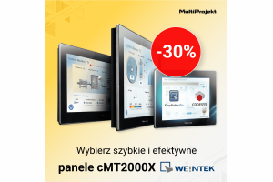 Nowoczesne panele HMI cMT2000X od Weintek