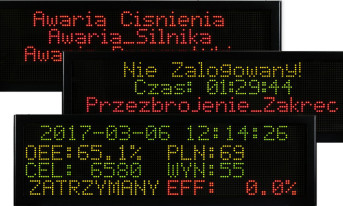 Swobodnie programowalne wyświetlacze z komunikacją ethernetową