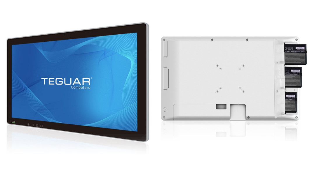 Medyczny komputer panelowy 21,5” z trzema wymiennymi akumulatorami