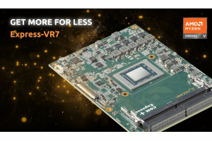 Energooszczędny komputer formatu COM-Express Type 7 z mikroprocesorem Ryzen Embedded V3000
