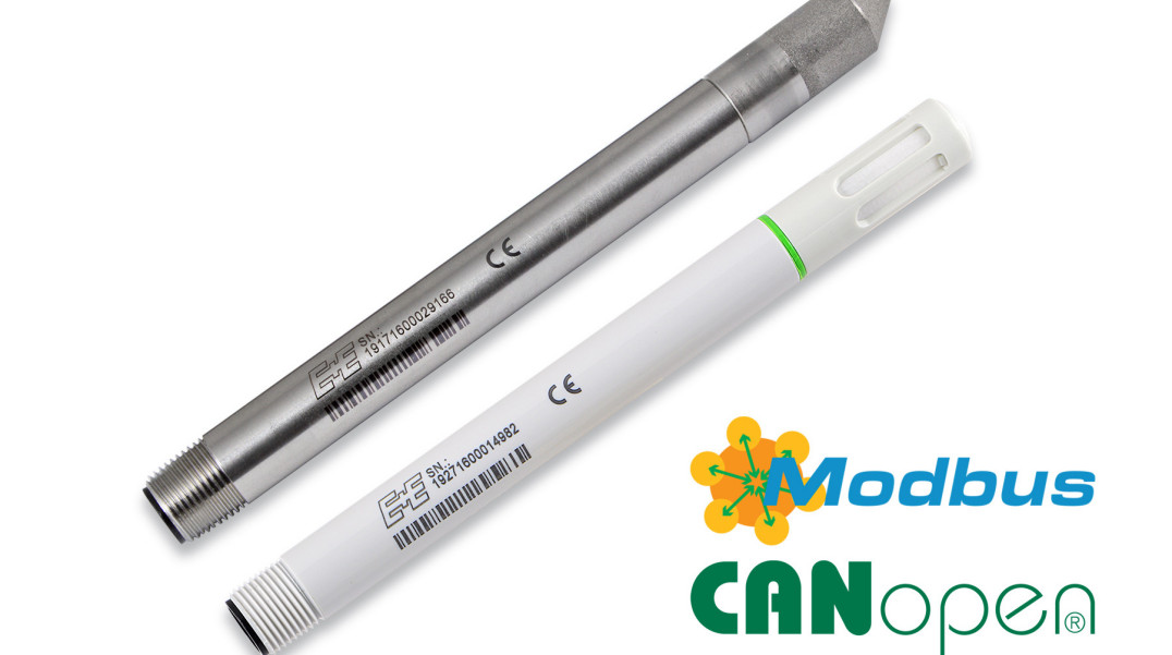 Sonda do pomiaru temperatury i wilgotności z obsługą protokołów Modbus RTU i CANopen