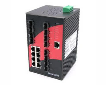 Przemysłowy 12-portowy zarządzalny switch gigabitowy do sieci Ethernet