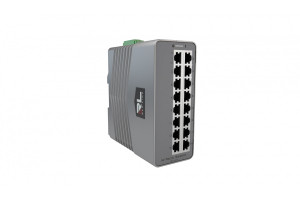 Niezarządzany 16-portowy switch Ethernet do pracy w ciężkich warunkach środowiskowych