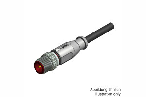 Przewód z wtyczką M12 - do wysokich temperatur - 43-10488 - Conec