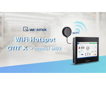 Hotspot WiFi w serii paneli cMT-X z modułem M02
