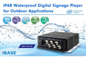 Wodoszczelny odtwarzacz signage player do pracy na zewnątrz budynków