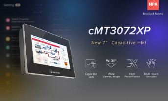 Siedmiocalowy interfejs HMI z pojemnościowym ekranem multi-touch