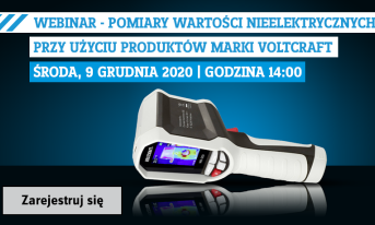 Conrad Electronic zaprasza na webinar "Pomiary wartości nieelektrycznych przy użyciu produktów marki VOLTCRAFT”