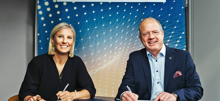 Karin Rådström - CEO Daimler Truck i Martin Lundstedt - CEO Volvo Group 