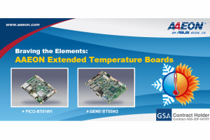 Płyty Aaeona GENE-BT05W2 i PICO-BT01W1 z rozszerzonym zakresem temperatur