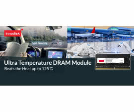 Przemysłowe moduły pamięci DDR4 DRAM o temperaturze pracy od -40 do +125°C