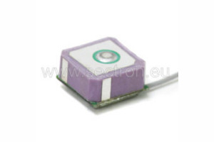 Internal GPS active patch antenna 10x10x6; 25dB, U.FL, 42mm cable