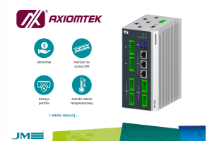 Ekonomiczny komputer będący bramą dla systemów automatyki, do pracy na szynie DIN, z 4 portami szeregowymi, DIO oraz 3xEthernet z izolacją galwaniczną na portach do 1,5kV