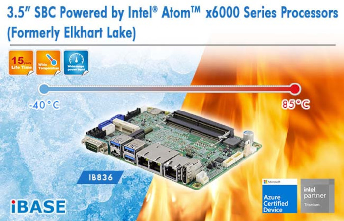3,5-calowy komputer SBC z mikroprocesorem serii Atom x6000 Elkhart Lake