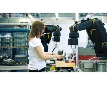 Robot współpracujący z możliwością zwiększania szybkości pracy