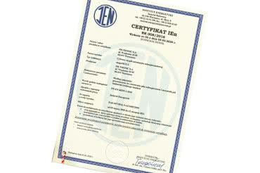 JM-Tronic z certyfikatem IEn 