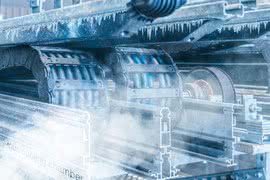 Prawidłowa praca przewodów igus gwarantowana także w skrajnych temperaturach od -40 do +60°C 