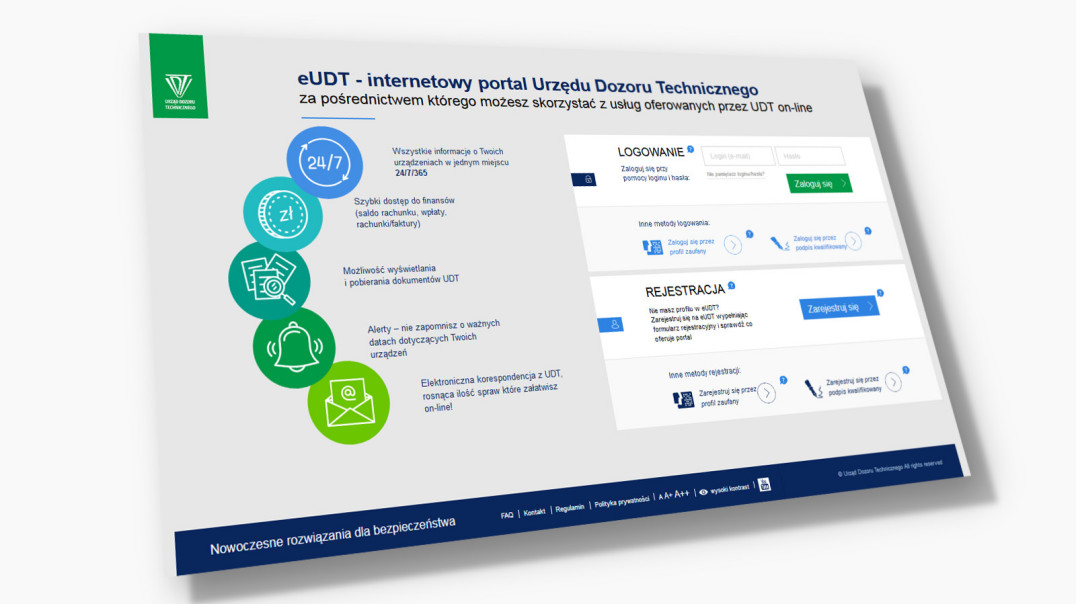 Internetowy portal obsługi klientów UDT