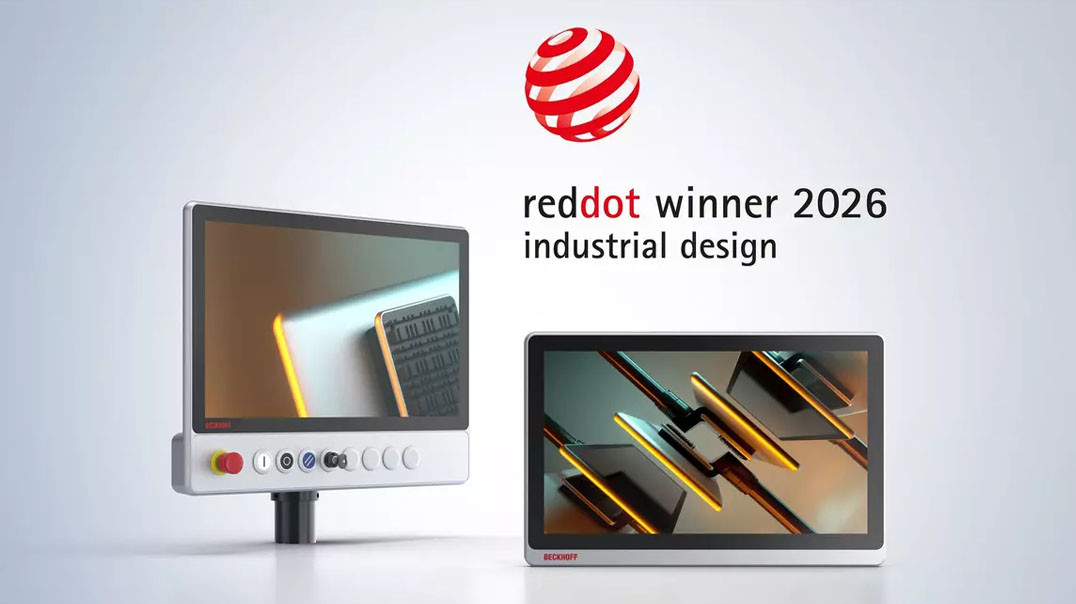 Panele wielodotykowe Beckhoff: Design i innowacja nagrodzone Red Dot Award